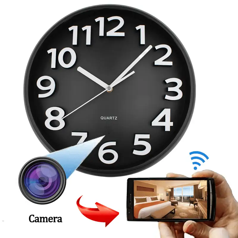camera đồng hồ treo tường