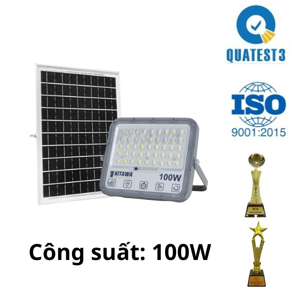 Đèn Năng lượng Mặt Trời Chống Chói 100W